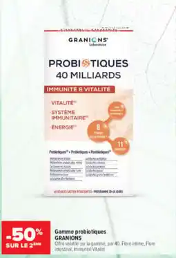 Carrefour maPara parapharmacie Granions gamme probiotiques offre