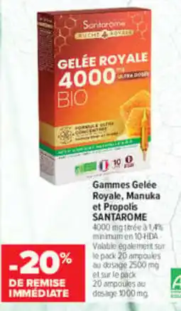 Carrefour maPara parapharmacie SANTAROME Gelée Royale 4000 BIO offre