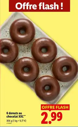 Lidl 6 donuts au chocolat XXL*** offre