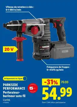 Lidl PARKSIDE Perforateur-burineur sans fil offre