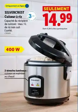 Lidl SILVERCREST Cuisseur à riz offre