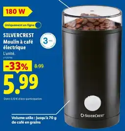 Lidl SILVERCREST Moulin à café électrique offre