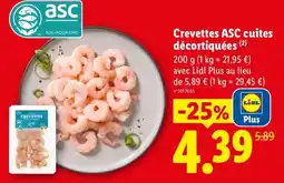 Lidl Crevettes ASC offre