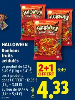 Lidl Halloween Chewy Sweets offre