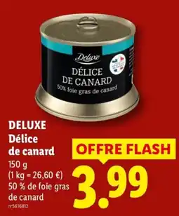 Lidl Deluxe Délice de canard offre