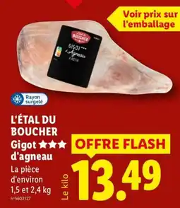 Lidl Gigot d'agneau offre