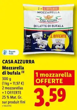 Lidl CASA AZZURRA Mozzarella di bufala offre