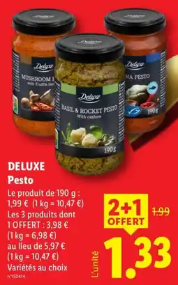 Lidl Deluxe Pesto offre