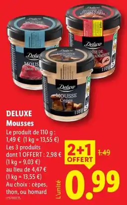 Lidl Deluxe Mousses offre