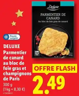 Lidl Deluxe Parmentier de canard offre