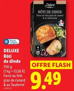 Lidl Deluxe Rôti de dinde offre