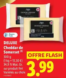 Lidl Deluxe Cheddar de Somerset offre