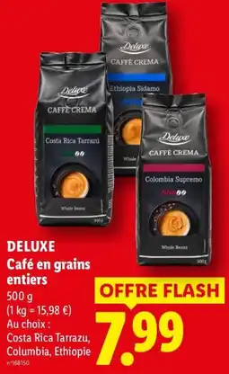 Lidl Deluxe Café en grains entiers offre