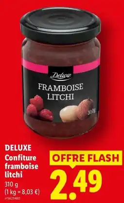 Lidl Deluxe Confiture framboise litchi offre