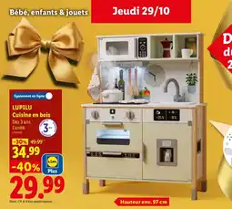 Lidl LUPILU Cuisine en bois offre