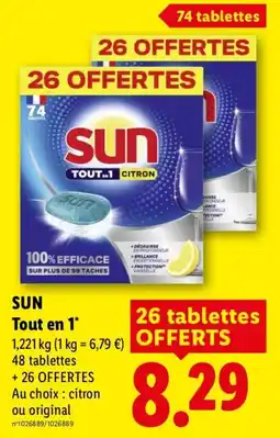 Lidl SUN Tout en 1 offre