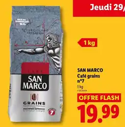 Lidl SAN MARCO Café grains n°7 offre