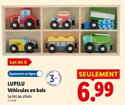 Lidl LUPILU Véhicules en bois offre