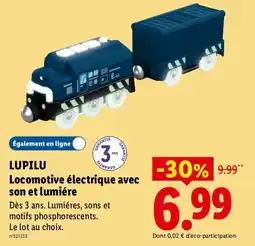 Lidl LUPILU Locomotive électrique avec son et lumière offre