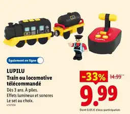 Lidl LUPILU Train ou locomotive télécommandé offre