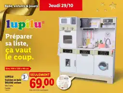 Lidl LUPILU Cuisine en bois DELUXE enfant offre
