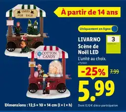 Lidl LIVARNO Scène de Noël LED offre