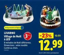 Lidl LIVARNO Village de Noël offre