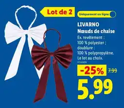 Lidl LIVARNO Nœuds de chaise offre