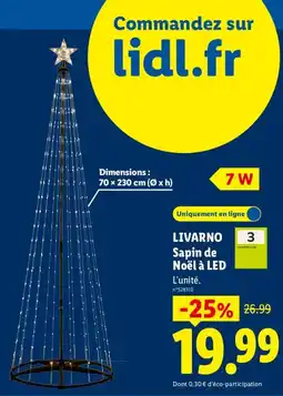 Lidl LIVARNO Sapin de Noël à LED offre