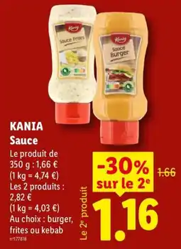 Lidl KANIA Sauce offre