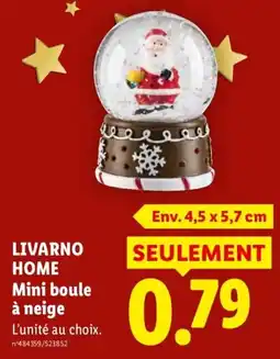 Lidl LIVARNO HOME Mini boule à neige offre