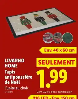 Lidl LIVARNO HOME Tapis antipoussière de Noël offre