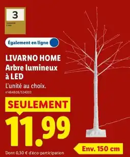 Lidl LIVARNO HOME Arbre lumineux à LED offre