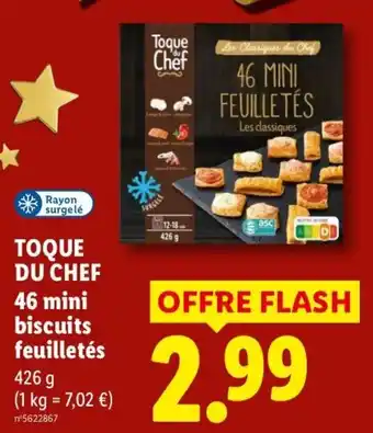 TOQUE DU CHEF 46 mini biscuits feuilletés