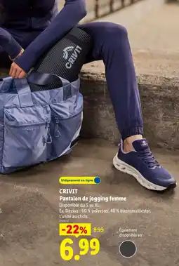 Lidl Crivit pantalon de jogging femme offre
