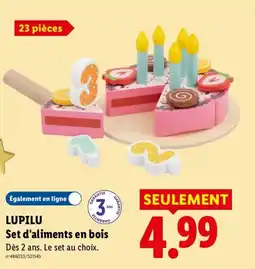 Lidl LUPILU Set d'aliments en bois offre