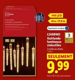 Lidl LIVARNO Guirlande lumineuse stalactites offre
