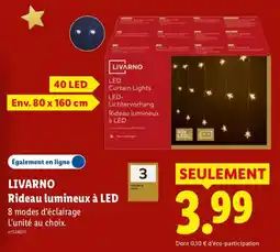 Lidl LIVARNO Rideau lumineux à LED offre