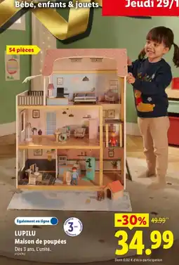 Lidl LUPILU Maison de poupées offre