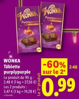 Lidl WONKA Tablette purplypurple offre