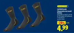 Lidl CATERPILLAR Chaussettes de travail homme offre