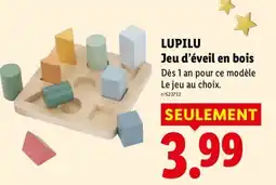 Lidl LUPILU Jeu d'éveil en bois offre