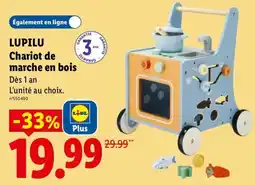 Lidl LUPILU Chariot de marche en bois offre