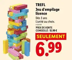 Lidl TREFL Jeu d'empilage licence offre