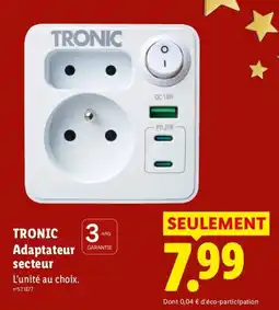 Lidl TRONIC Adaptateur secteur offre