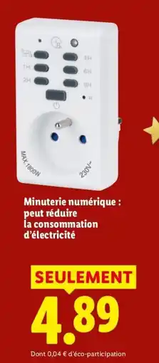 Lidl Minuterie numérique offre