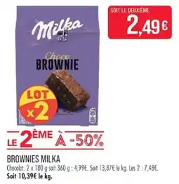 Match Milka Brownies offre