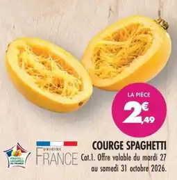 Match COURGE SPAGHETTI offre