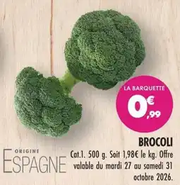 Match LA BARQUETTE BROCOLI offre