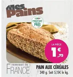 Match Mes Pains Pain aux céréales offre